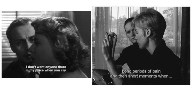 "Thirst" and "Persona"