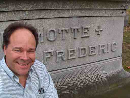 Bill Kauffman visits the grave of Harold Frederic