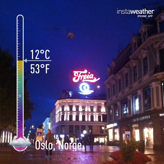 The Freia Chocolate sign on Egertorget.