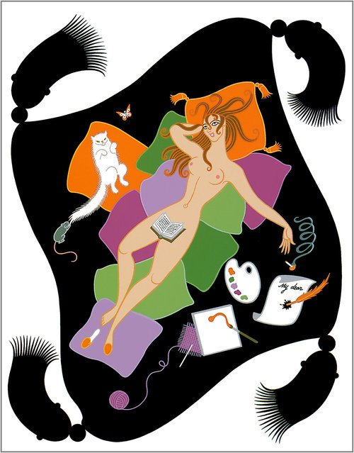 Erté, "Sloth", from The Seven Deadly Sins