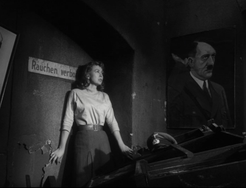 This picture sums up the theme: post-War Germans, haunted by Hitler...