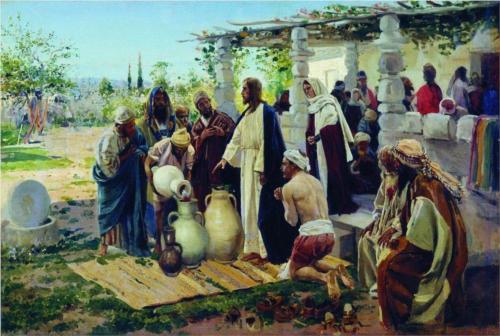 Vladimir Makovsky, Miracle At Cana (1887)